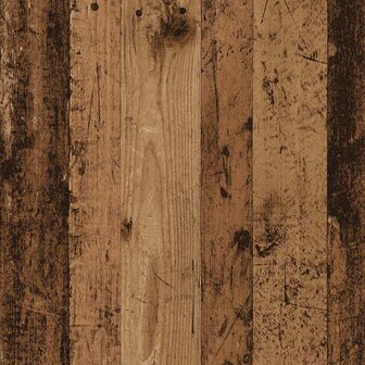 Badkamerkast met rolhouder oud hout 20,5x20x90 cm 8