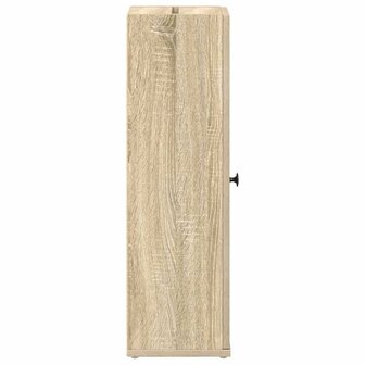 Badkamerkast met rolhouder 20,5x22x72 cm sonoma eikenkleurig 6