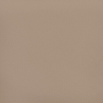 Bankje 70x30x30 cm kunstleer cappuccinokleurig 6