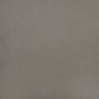 Bankje 70x35x41 cm fluweel lichtgrijs 6