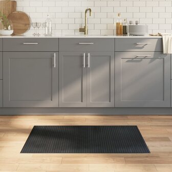 Vloerkleed rechthoekig 60x100 cm bamboe grijs 1
