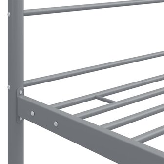 Hemelbedframe metaal grijs 140x200 cm  5