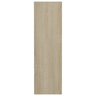 Wandschoenenkast 80x18x60 cm bewerkt hout sonoma eikenkleurig 5