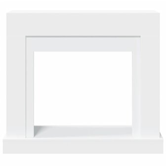 Haardombouw 100x30x87,5 cm bewerkt hout wit 4