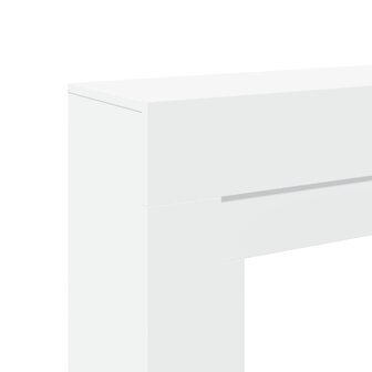 Haardombouw 100x30x87,5 cm bewerkt hout wit 7