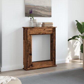 Haardombouw 75x20x87,5 cm bewerkt hout oud houtkleurig 3