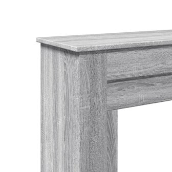 Haardombouw 90x30x90 cm bewerkt hout grijs sonoma eikenkleur 7