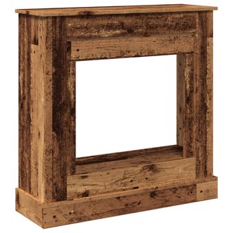 Haardombouw 90x30x90 cm bewerkt hout oud houtkleurig 2