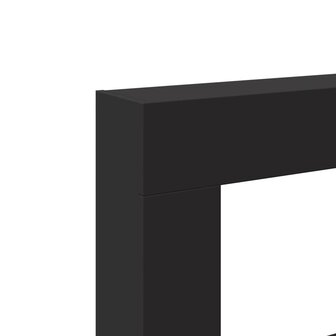 Haardombouw 81x18x82 cm bewerkt hout zwart 7