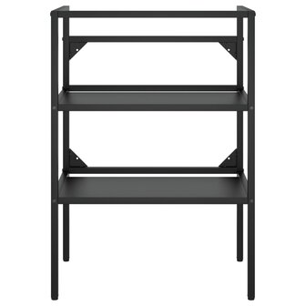 Wastafelframe met inbouwwastafel ijzer zwart 4