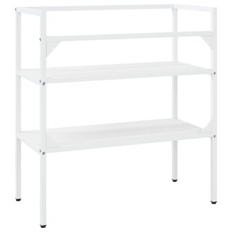 Wastafelframe 79x38x83 cm ijzer wit 5