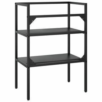 Wastafelframe 59x38x83 cm ijzer zwart 5
