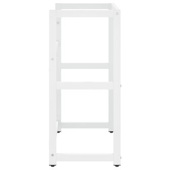 Wastafelframe 59x38x83 cm ijzer wit 4