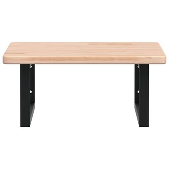Badkamer wandschap staal en massief eikenhout 4