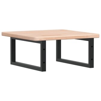 Badkamer wandschap staal en massief eikenhout 6