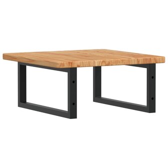 Badkamer wandschap staal en massief eikenhout 6