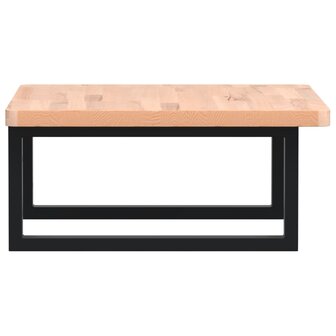 Badkamer wandschap staal en massief beukenhout 5