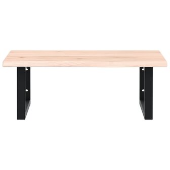 Badkamer wandschap staal en massief eikenhout 4