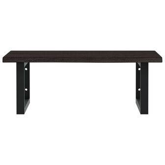 Badkamer wandschap staal en massief eikenhout 4