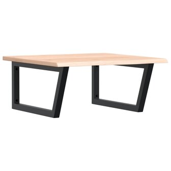 Badkamer wandschap staal en massief eikenhout 2