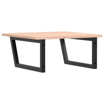 Badkamer wandschap staal en massief eikenhout 6