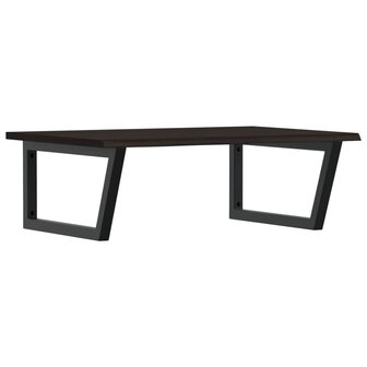 Badkamer wandschap staal en massief eikenhout 2