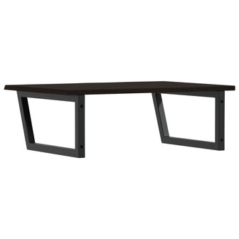 Badkamer wandschap staal en massief eikenhout 6