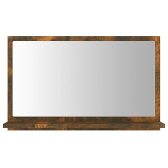 Badkamerspiegel 60x10,5x37 cm bewerkt hout gerookt eikenkleurig 3