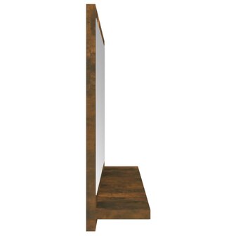Badkamerspiegel 60x10,5x37 cm bewerkt hout gerookt eikenkleurig 4