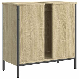 Wastafelkast 60x30x60 cm bewerkt hout sonoma eikenkleurig 8