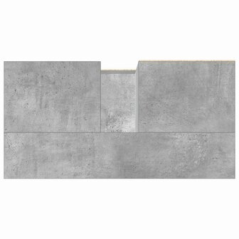 wastafelkast 65x33x60 cm bewerkt hout betongrijs 8