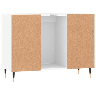 Badkamerkast 80x33x60 cm bewerkt hout wit 8