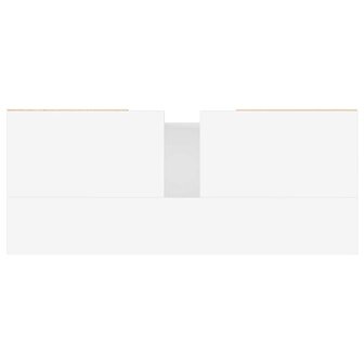 Badkamerkast 80x33x60 cm bewerkt hout wit 9