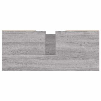 Badkamerkast 80x33x60 cm bewerkt hout grijs sonoma eikenkleurig 9