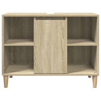 Badkamerkast 80x33x60 cm bewerkt hout sonoma eikenkleurig 5