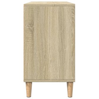 Badkamerkast 80x33x60 cm bewerkt hout sonoma eikenkleurig 7
