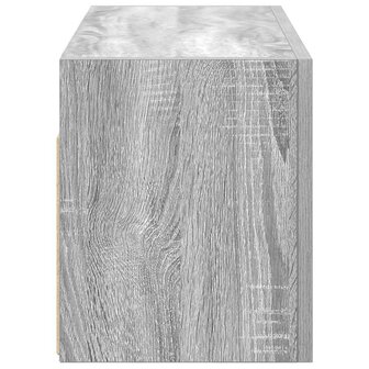 Badkamerwandkast 60x25x30 cm bewerkt hout grijs sonoma eiken 7