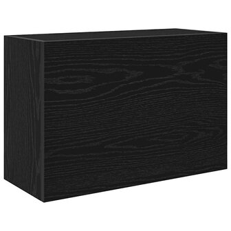 Badkamerwandkast 60x25x40 cm bewerkt hout zwart 2