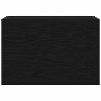Badkamerwandkast 60x25x40 cm bewerkt hout zwart 6