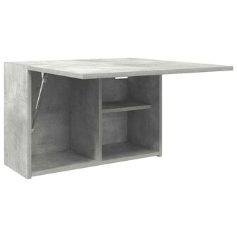 Badkamerwandkast 60x25x40 cm bewerkt hout betongrijs 5