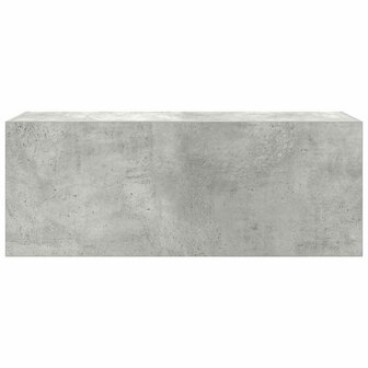 Badkamerwandkast 80x25x30 cm bewerkt hout betongrijs 6
