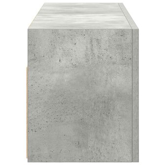 Badkamerwandkast 80x25x30 cm bewerkt hout betongrijs 7