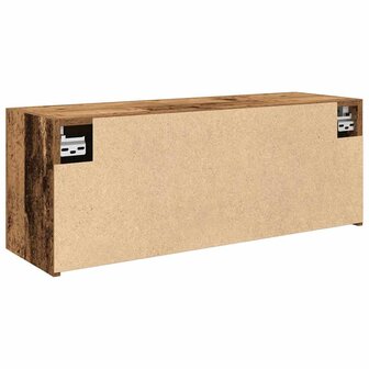 Badkamerwandkast 80x25x30 cm bewerkt hout oud houtkleurig 8