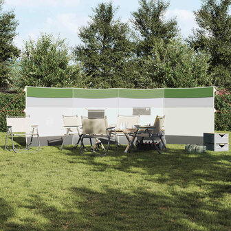 Windscherm camping waterdicht 510x153 cm groen 3