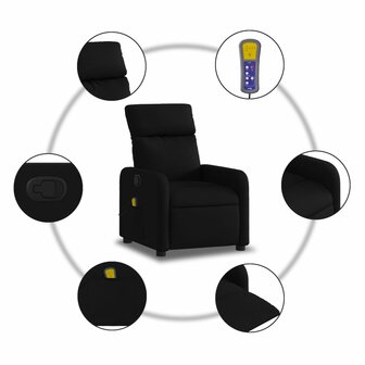 Massagestoel met Zwarte Stof 6