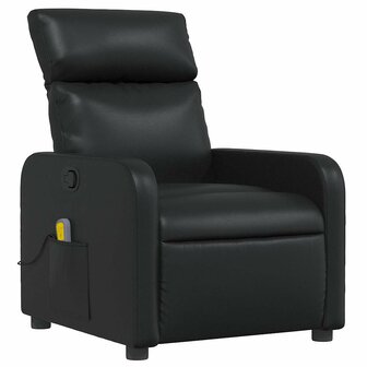 Massagestoel verstelbaar kunstleer zwart 3
