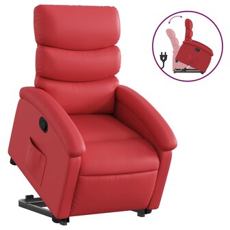 Sta-op-stoel kunstleer rood 2