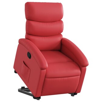 Sta-op-stoel kunstleer rood 3