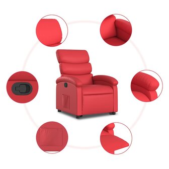Sta-op-stoel kunstleer rood 8