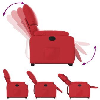 Sta-op-stoel kunstleer rood 7